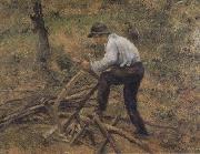 Camille Pissarro Pere Melon Sawing Wood,Pontoise (nn02) painting